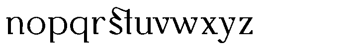 Monch Neue Regular Font LOWERCASE