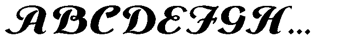 Monch Neue Script Black Font UPPERCASE