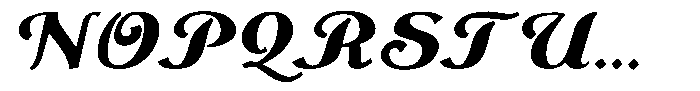 Monch Neue Script Black Font UPPERCASE
