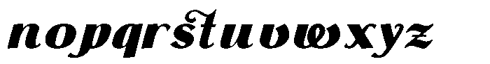 Monch Neue Script Black Font LOWERCASE