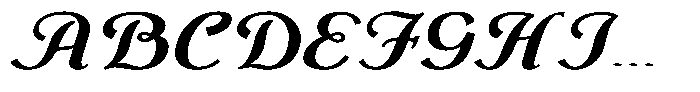 Monch Neue Script Bold Font UPPERCASE