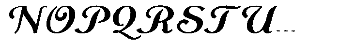 Monch Neue Script Bold Font UPPERCASE