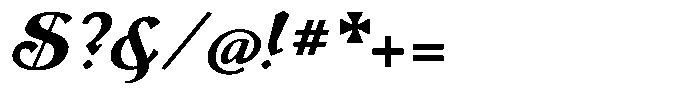 Monch Neue Script Extrabold Font OTHER CHARS