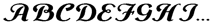 Monch Neue Script Extrabold Font UPPERCASE