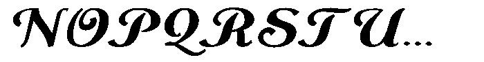 Monch Neue Script Extrabold Font UPPERCASE