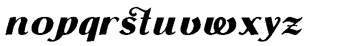 Monch Neue Script Extrabold Font LOWERCASE