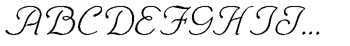 Monch Neue Script Light Font UPPERCASE