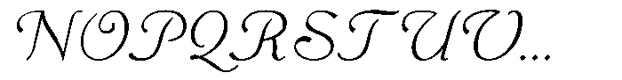 Monch Neue Script Light Font UPPERCASE