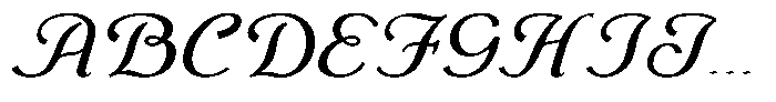 Monch Neue Script Medium Font UPPERCASE