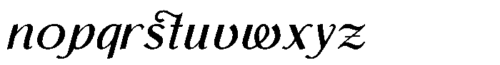 Monch Neue Script Medium Font LOWERCASE