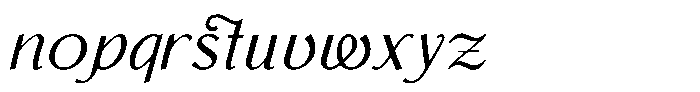 Monch Neue Script Regular Font LOWERCASE