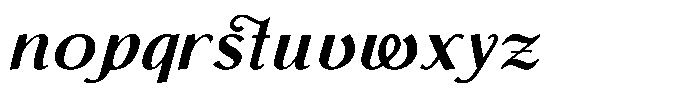 Monch Neue Script Semibold Font LOWERCASE