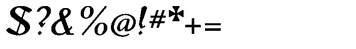 Monch Neue Semibold Italic Font OTHER CHARS