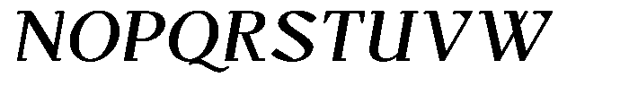 Monch Neue Semibold Italic Font UPPERCASE