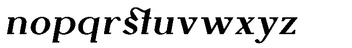 Monch Neue Semibold Italic Font LOWERCASE