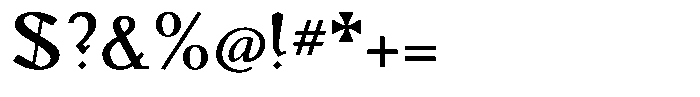 Monch Neue Semibold Font OTHER CHARS
