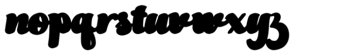 Moncho Extrude Font LOWERCASE
