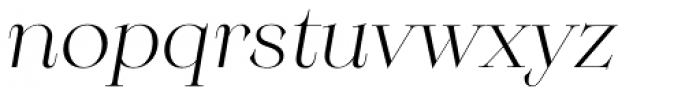 Monckeberg Light Italic Font LOWERCASE