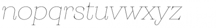 Monckeberg Thin Italic Font LOWERCASE