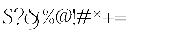 Monclaire Regular Font OTHER CHARS