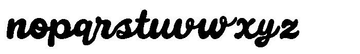 Monclaire Font LOWERCASE