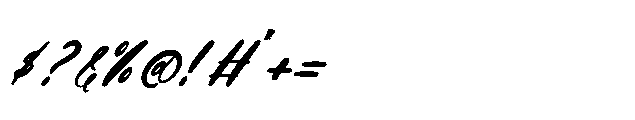 Monday Chitrus Italic Font OTHER CHARS