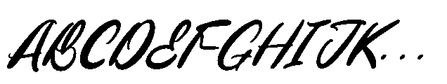 Monday Chitrus Italic Font UPPERCASE
