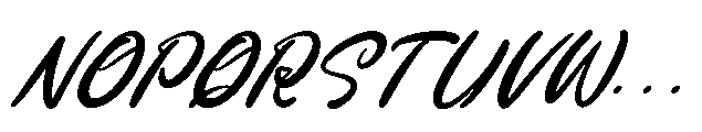 Monday Chitrus Italic Font UPPERCASE
