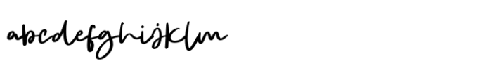 Monday Christmas Regular Font LOWERCASE
