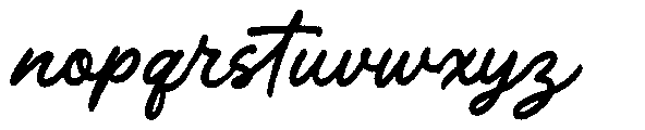Monday Mark Rough Regular Font LOWERCASE