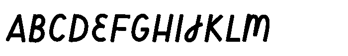 Monday Notes Font UPPERCASE