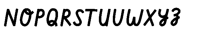 Monday Notes Font UPPERCASE