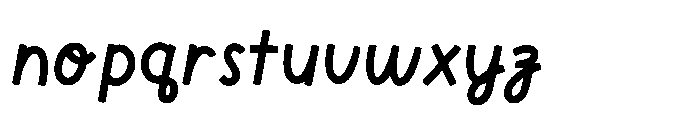 Monday Notes Font LOWERCASE