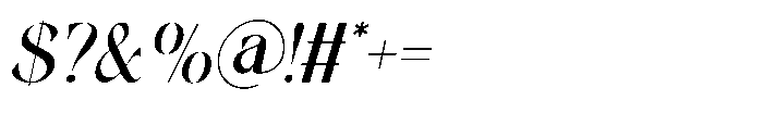 Mondeba Italic Font OTHER CHARS