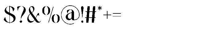Mondeba Regular Font OTHER CHARS