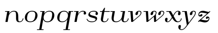 Monden Medium Italic Font LOWERCASE