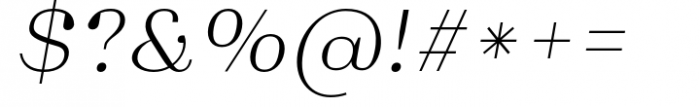 Monden Regular Italic Font OTHER CHARS