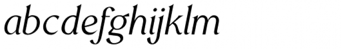 Mondia Light Italic Font LOWERCASE