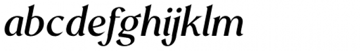 Mondia Medium Italic Font LOWERCASE