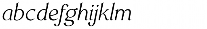Mondia Thin Italic Font LOWERCASE