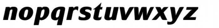 Mondial Plus Xbold Italic Font LOWERCASE