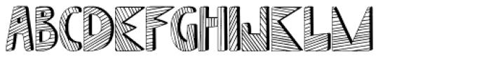 Mondiale Block Striped Font LOWERCASE
