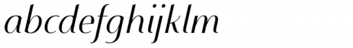 Mondish Light Italic Font LOWERCASE