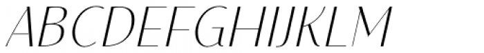 Mondish Thin Italic Font UPPERCASE