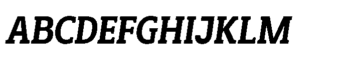 Mondly Black Condensed Slanted Font UPPERCASE