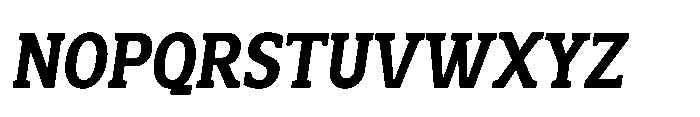 Mondly Black Condensed Slanted Font UPPERCASE