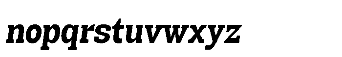 Mondly Black Condensed Slanted Font LOWERCASE