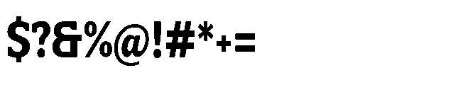 Mondly Black Condensed Font OTHER CHARS