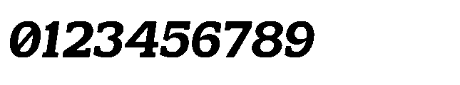 Mondly Black Slanted Font OTHER CHARS