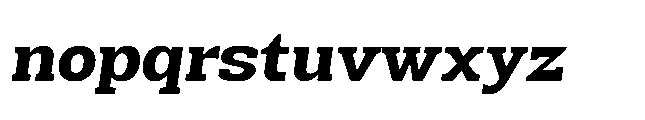 Mondly Black Slanted Font LOWERCASE